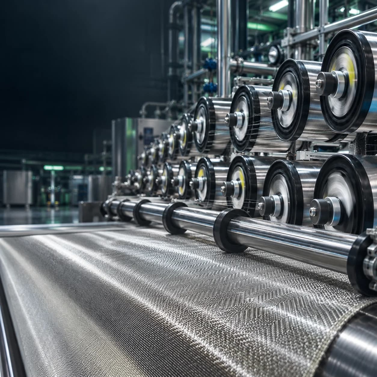 Illustration: Precision mesh weaving machine used for prototype production