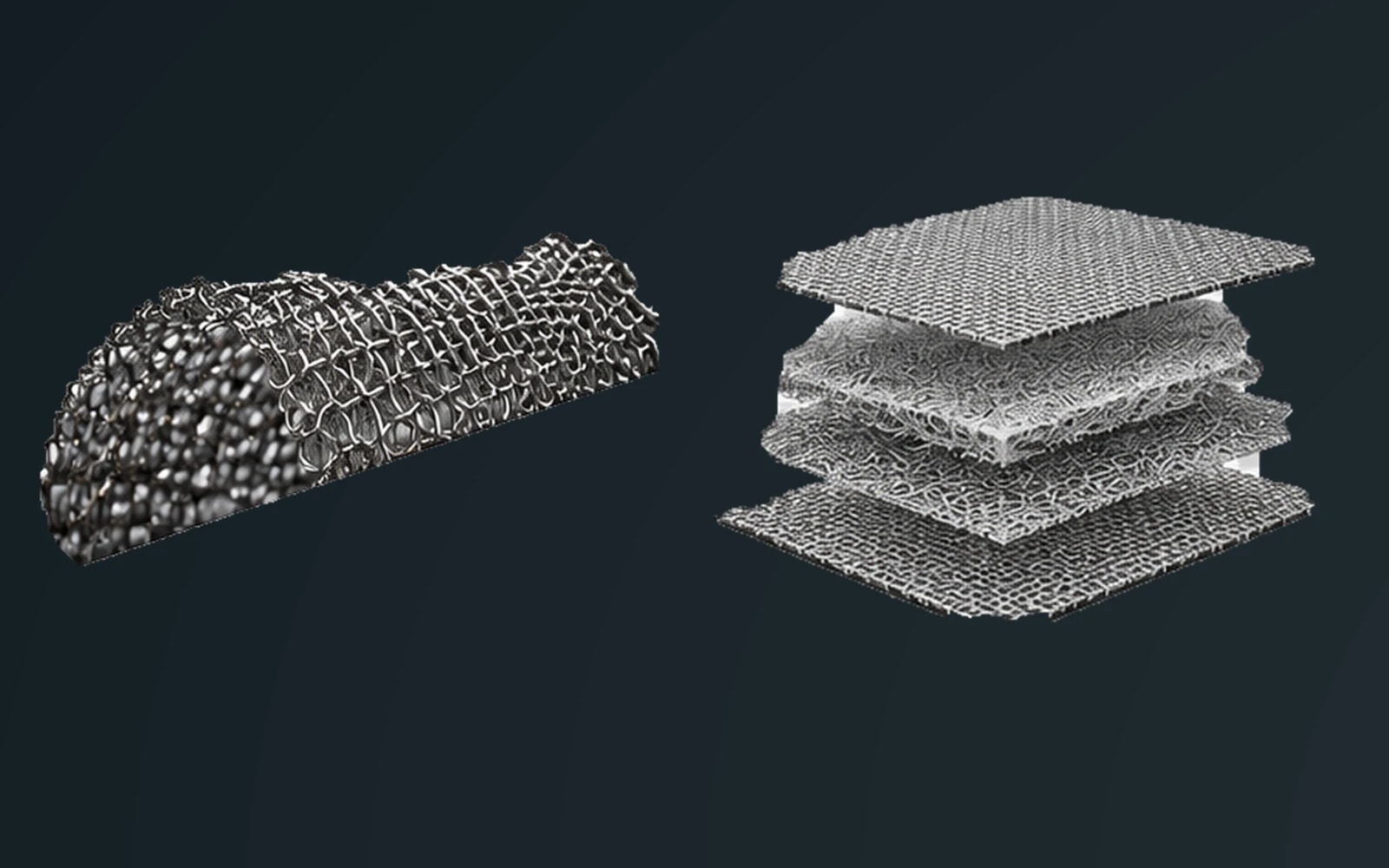 Illustration: Industrial stainless steel mesh roll
