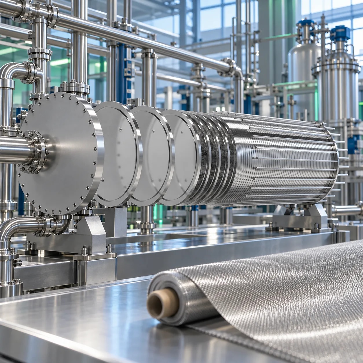 Illustration: Electrolysis equipment