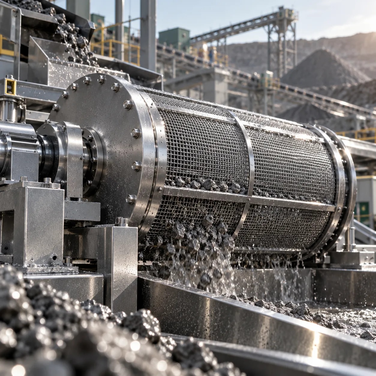 Illustration: Mineral separation plant